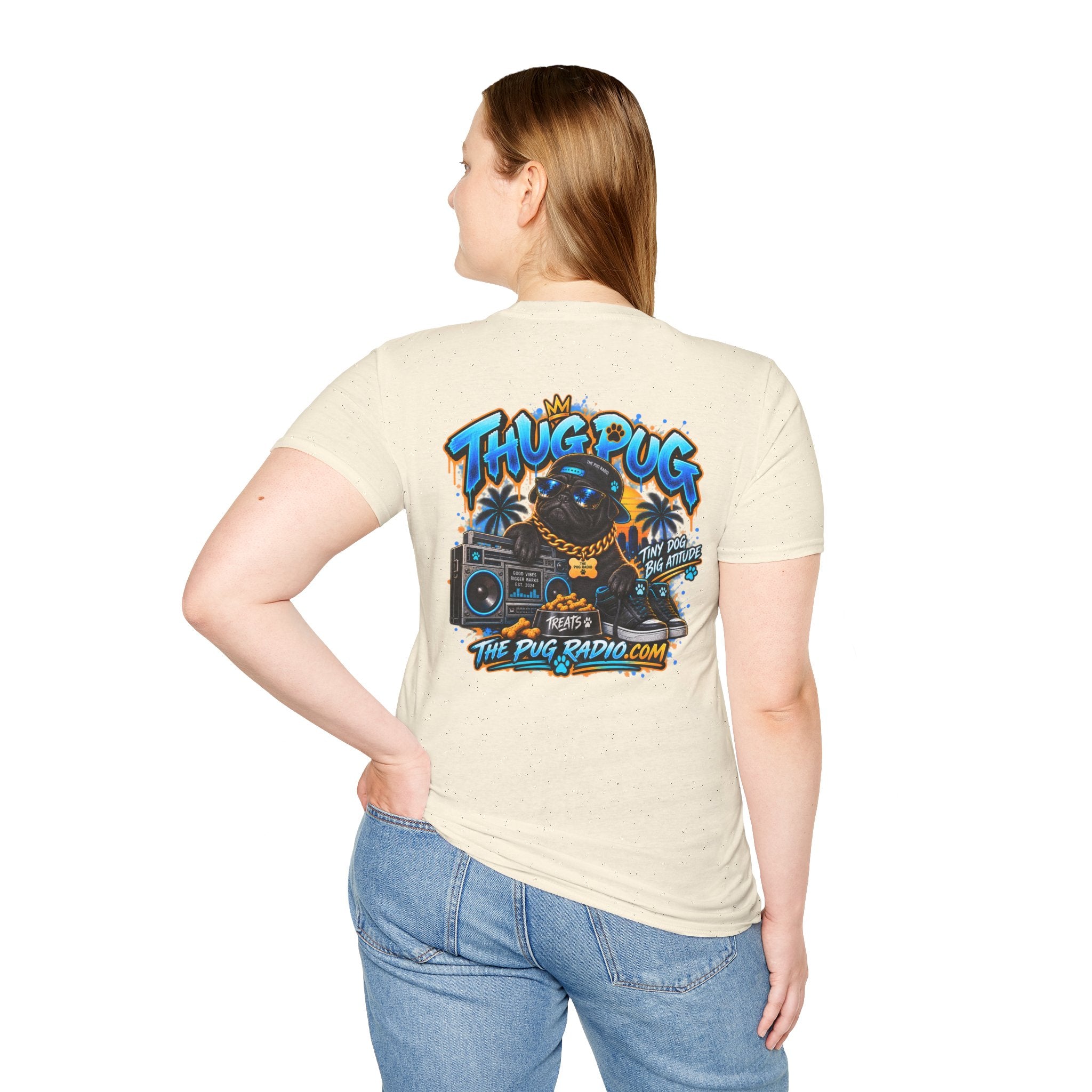 The Thug Pug T-Shirt — Tiny Dog, Big Attitude | The Pug Radio