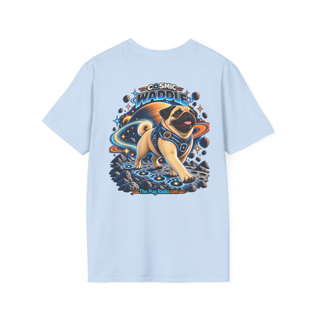 Cosmic Waddle | Astronaut Pug Space Adventure T-Shirt 🐾🚀