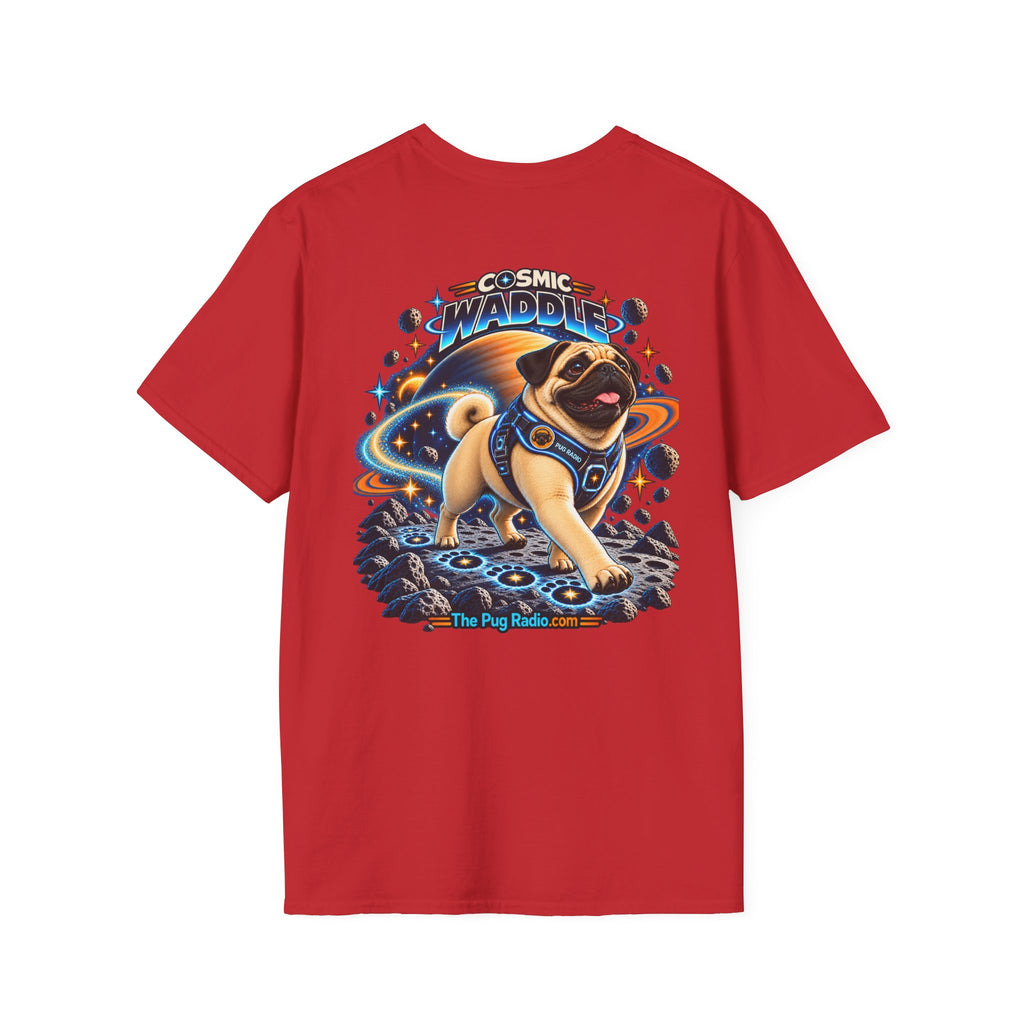 Cosmic Waddle | Astronaut Pug Space Adventure T-Shirt 🐾🚀