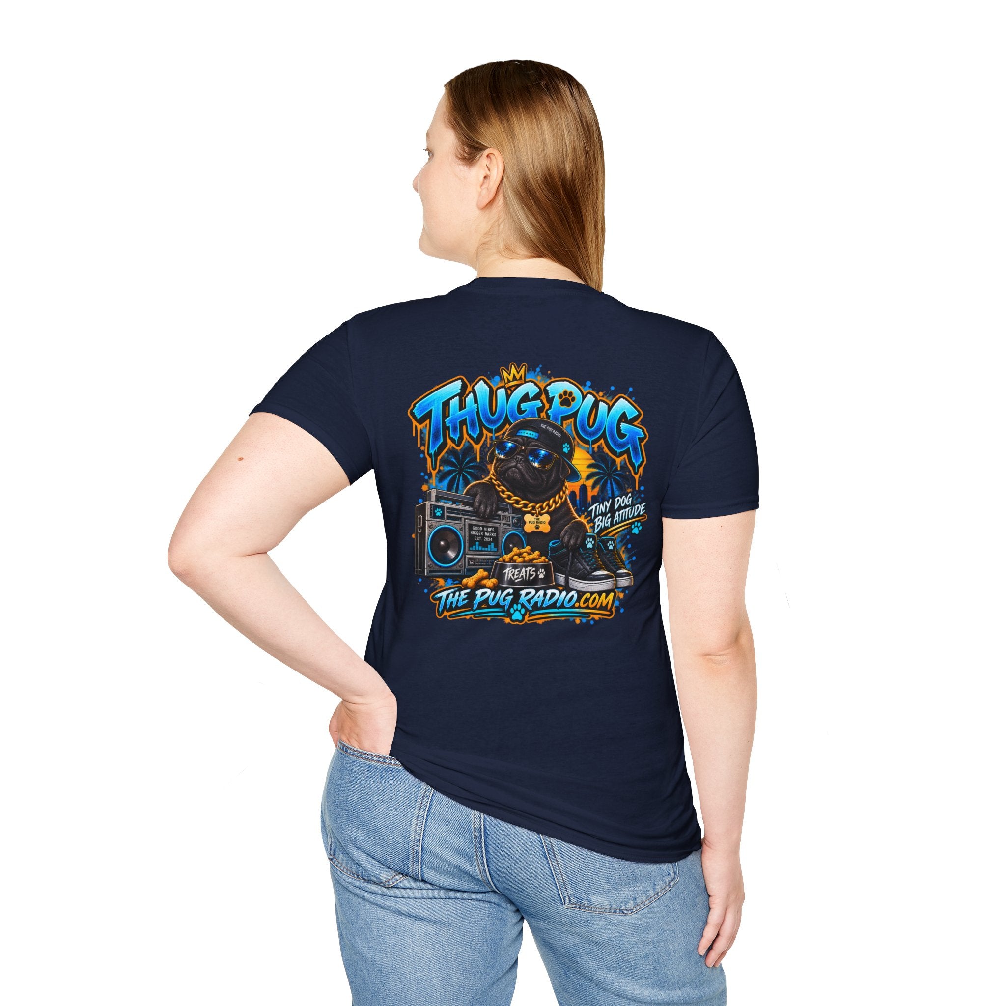 The Thug Pug T-Shirt — Tiny Dog, Big Attitude | The Pug Radio