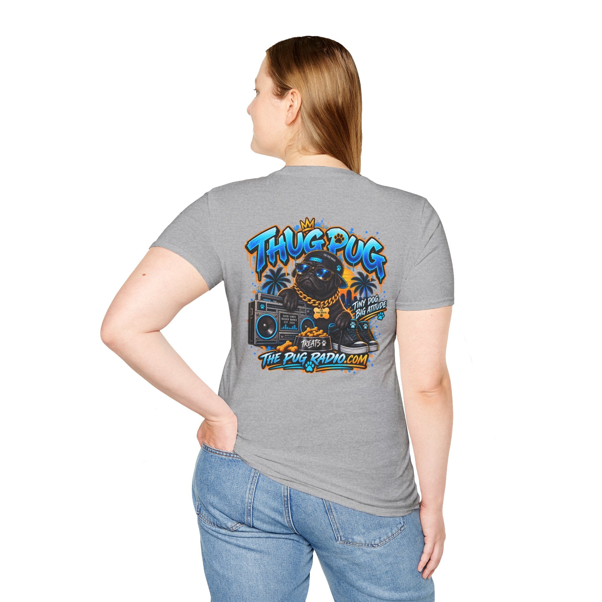 The Thug Pug T-Shirt — Tiny Dog, Big Attitude | The Pug Radio