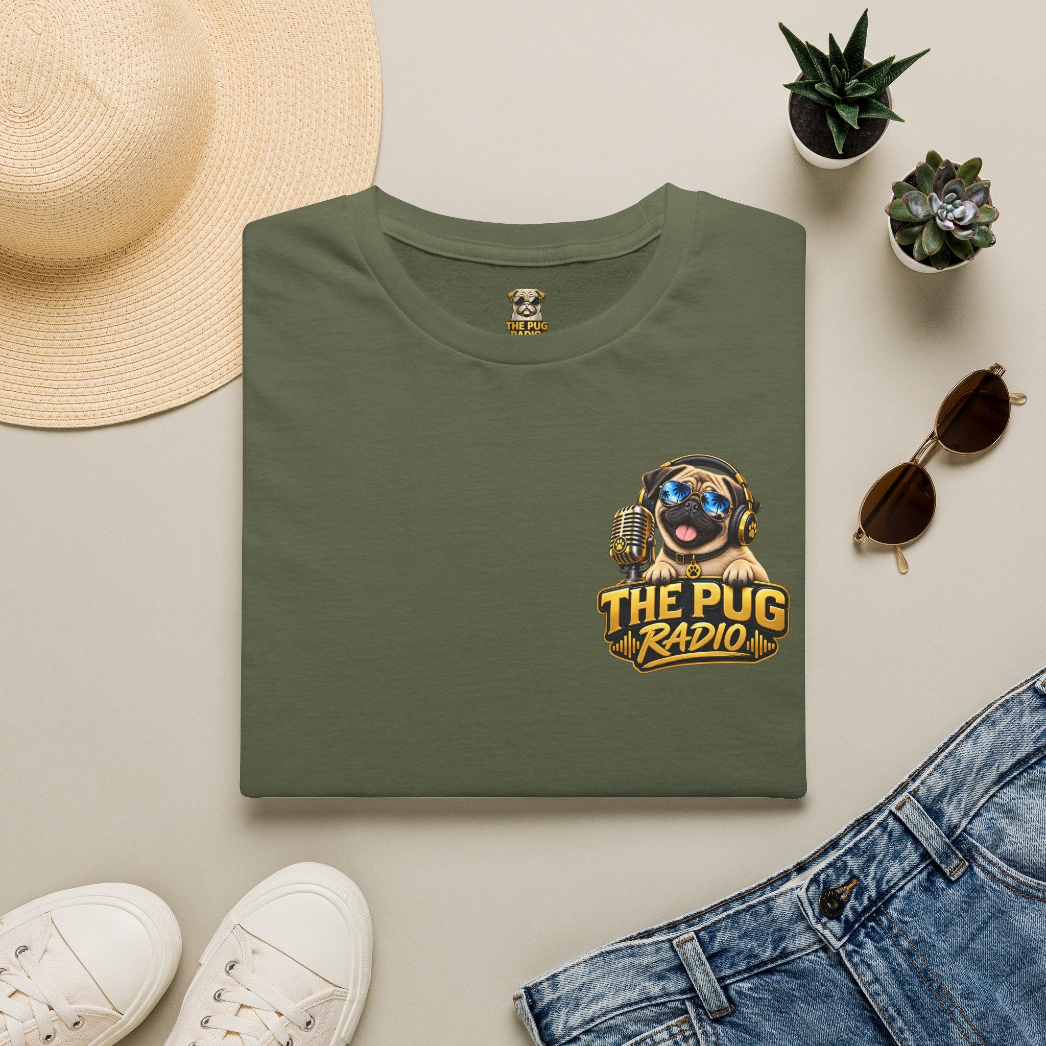 Cosmic Waddle | Astronaut Pug Space Adventure T-Shirt 🐾🚀