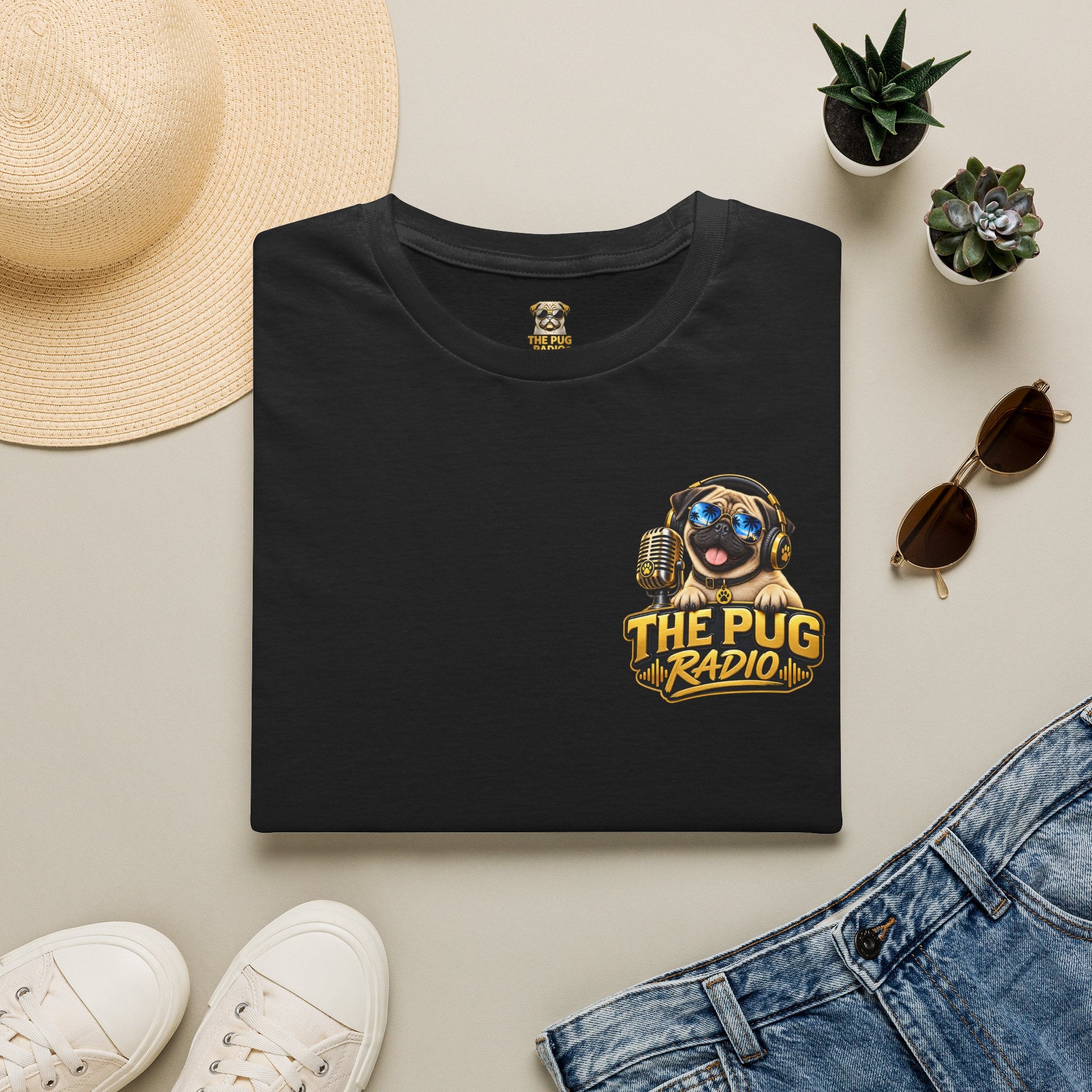 Cosmic Waddle | Astronaut Pug Space Adventure T-Shirt 🐾🚀