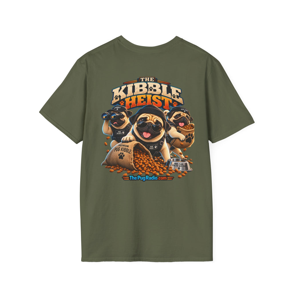The Kibble Heist™ T-Shirt | Funny Pug Tee for Dog Lovers