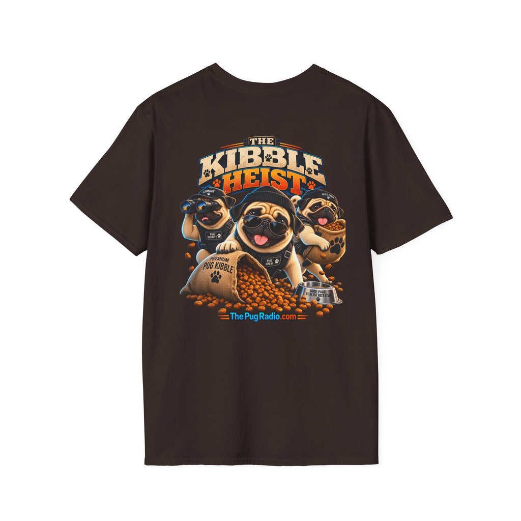 The Kibble Heist™ T-Shirt | Funny Pug Tee for Dog Lovers