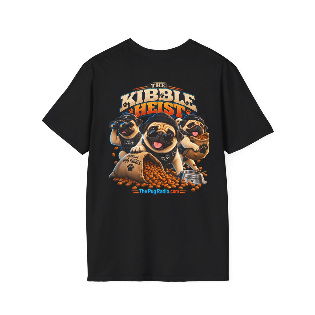 The Kibble Heist™ T-Shirt | Funny Pug Tee for Dog Lovers