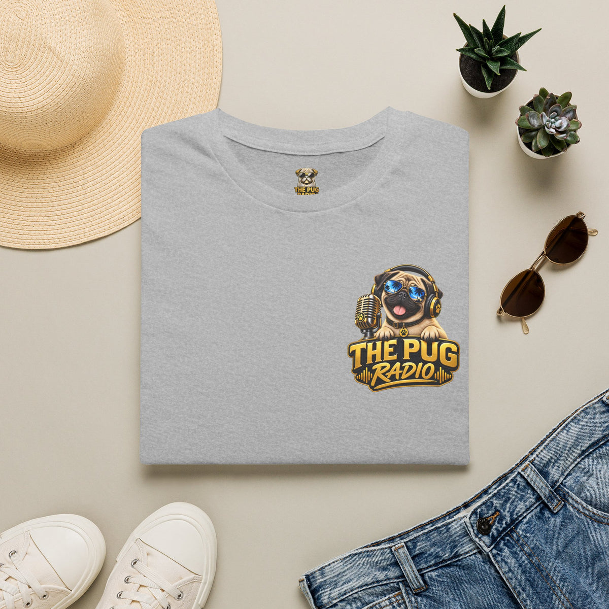 Cosmic Waddle | Astronaut Pug Space Adventure T-Shirt 🐾🚀