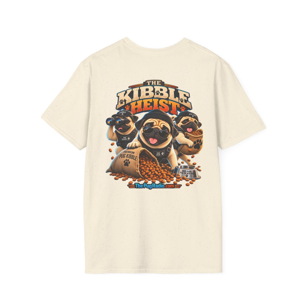 The Kibble Heist™ T-Shirt | Funny Pug Tee for Dog Lovers