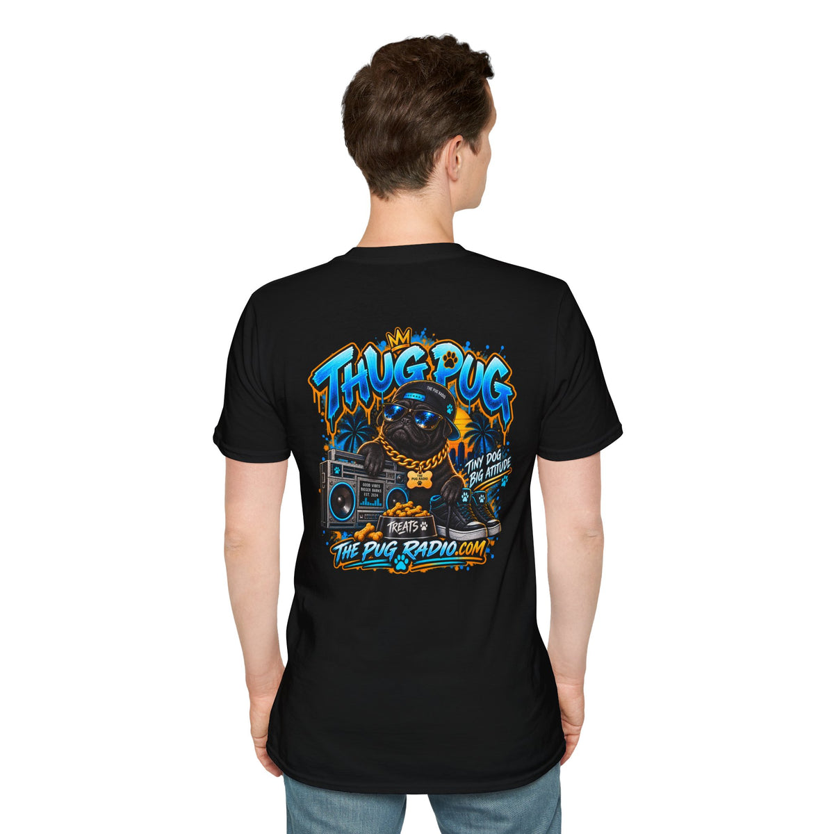 The Thug Pug T-Shirt — Tiny Dog, Big Attitude | The Pug Radio