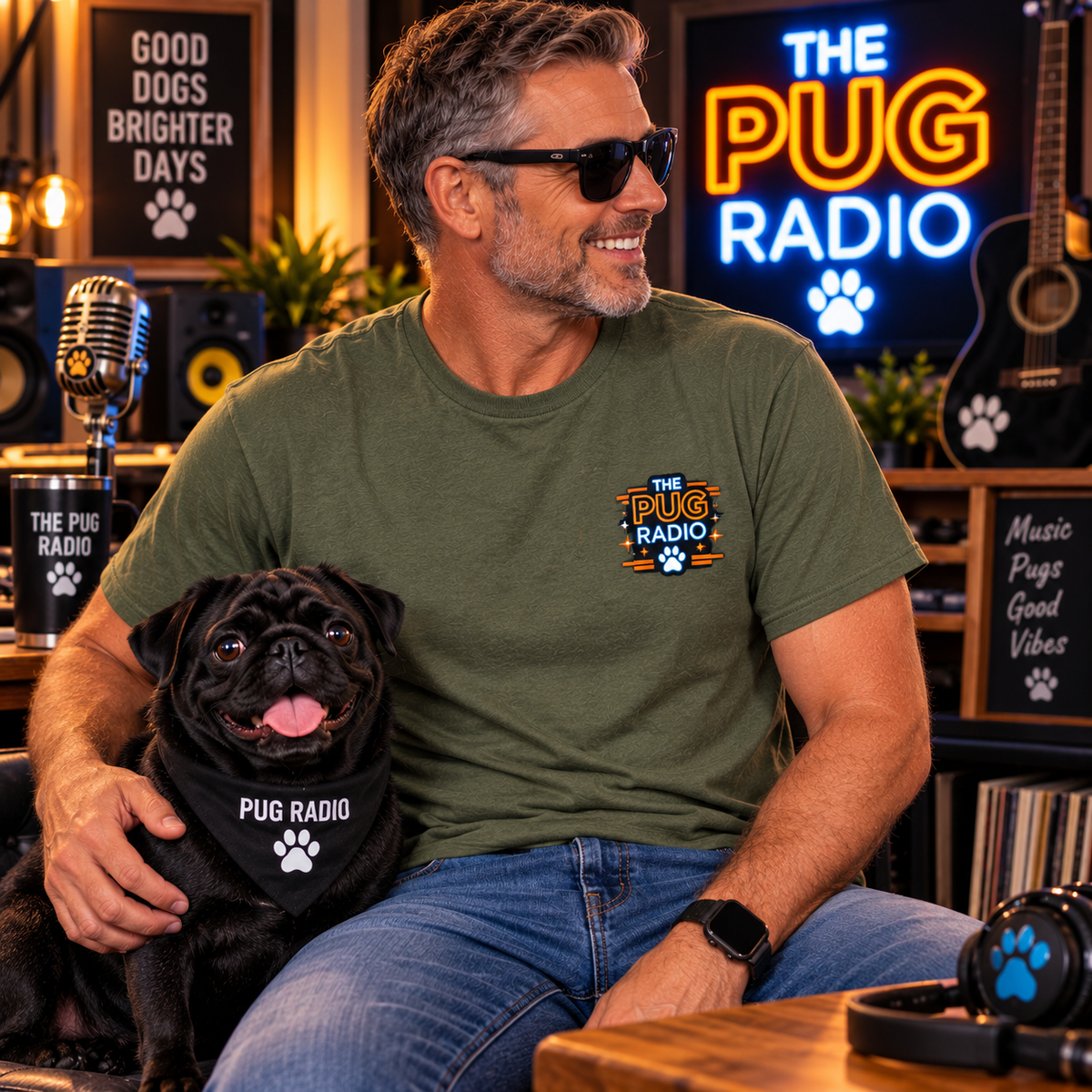Cosmic Waddle | Astronaut Pug Space Adventure T-Shirt 🐾🚀