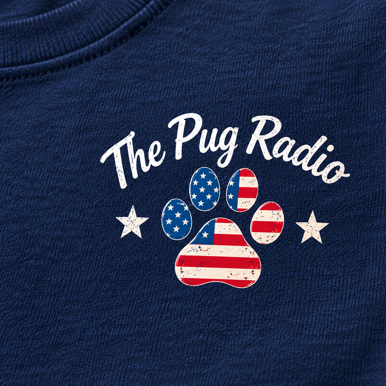 Stars, Stripes & Snorts Pug T-Shirt | Patriotic Dog Tee