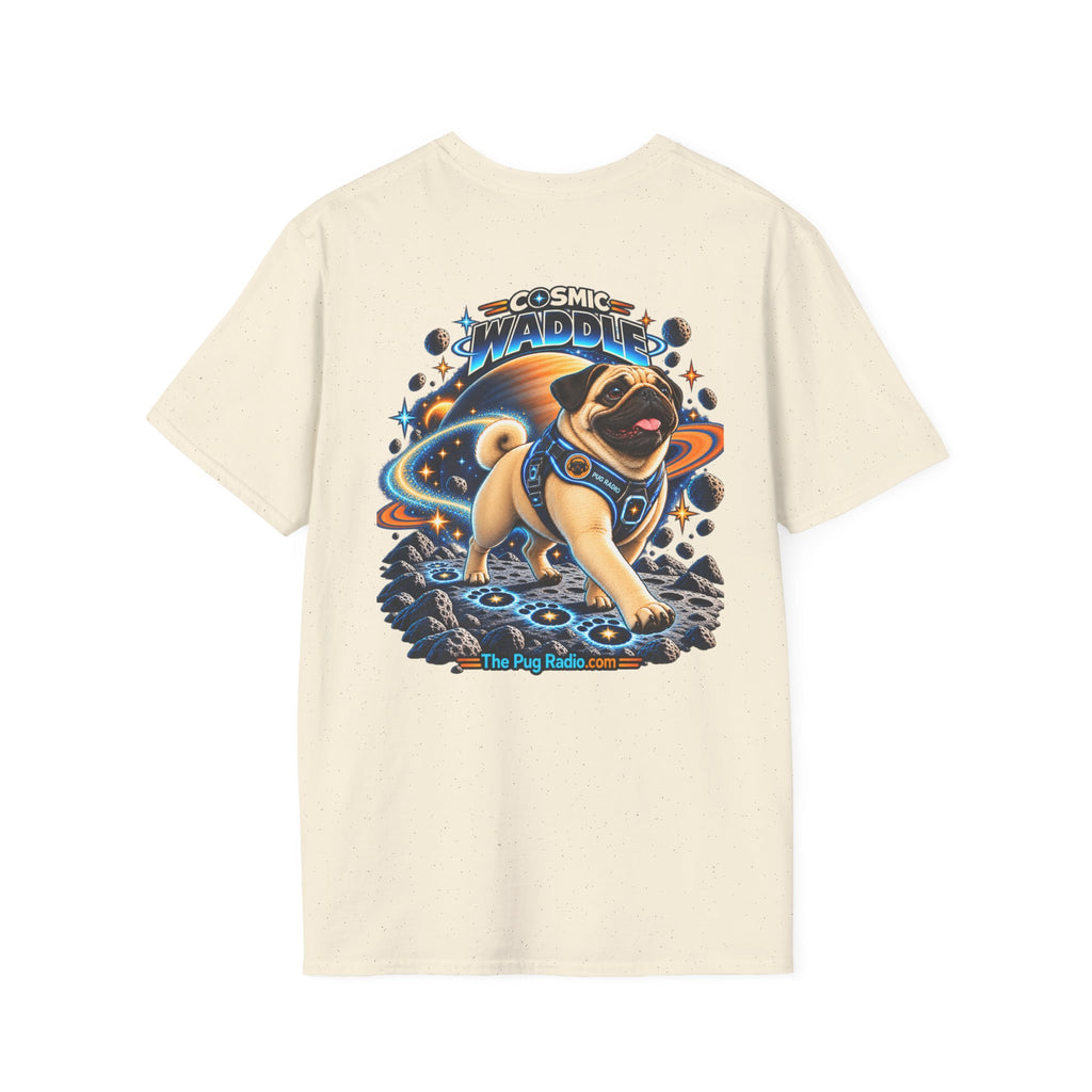Cosmic Waddle | Astronaut Pug Space Adventure T-Shirt 🐾🚀