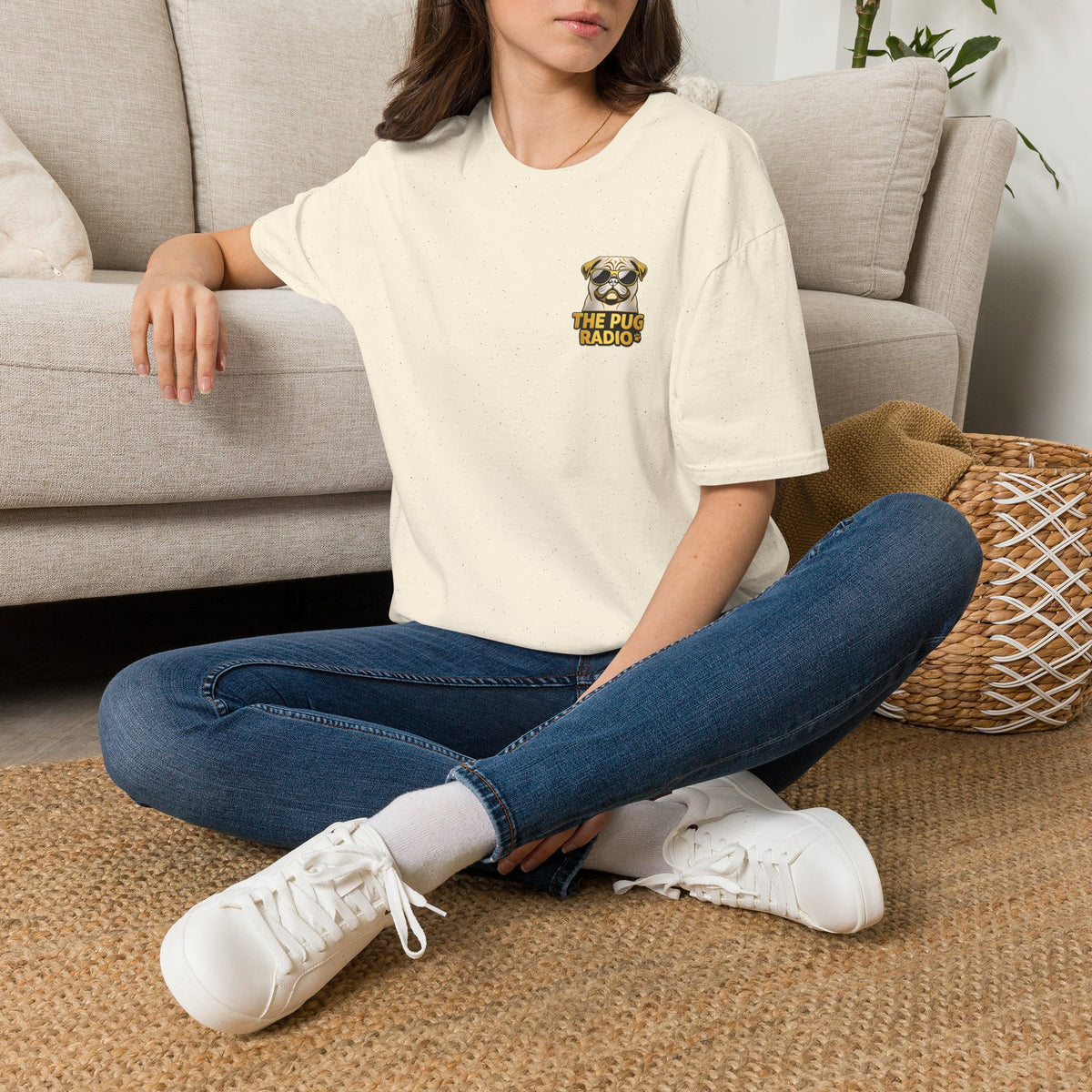 Island Pug State of Mind | Tropical Pug Beach T-Shirt for Dog Lovers