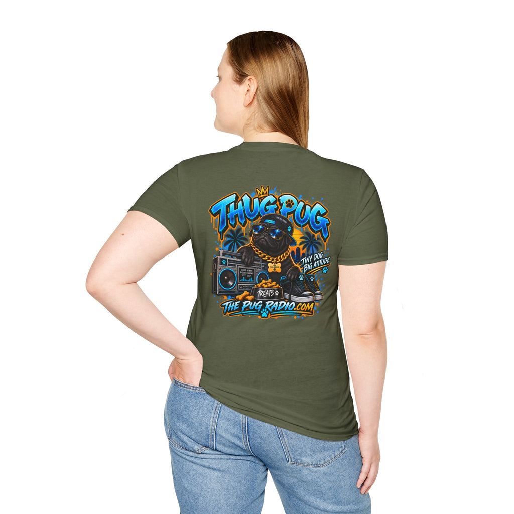 The Thug Pug T-Shirt — Tiny Dog, Big Attitude | The Pug Radio