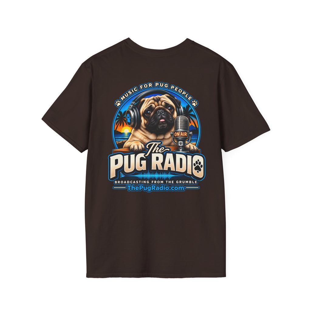The Pug Radio — Music for Pug People Official T-Shirt