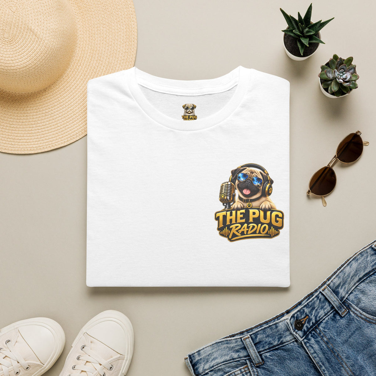 Cosmic Waddle | Astronaut Pug Space Adventure T-Shirt 🐾🚀