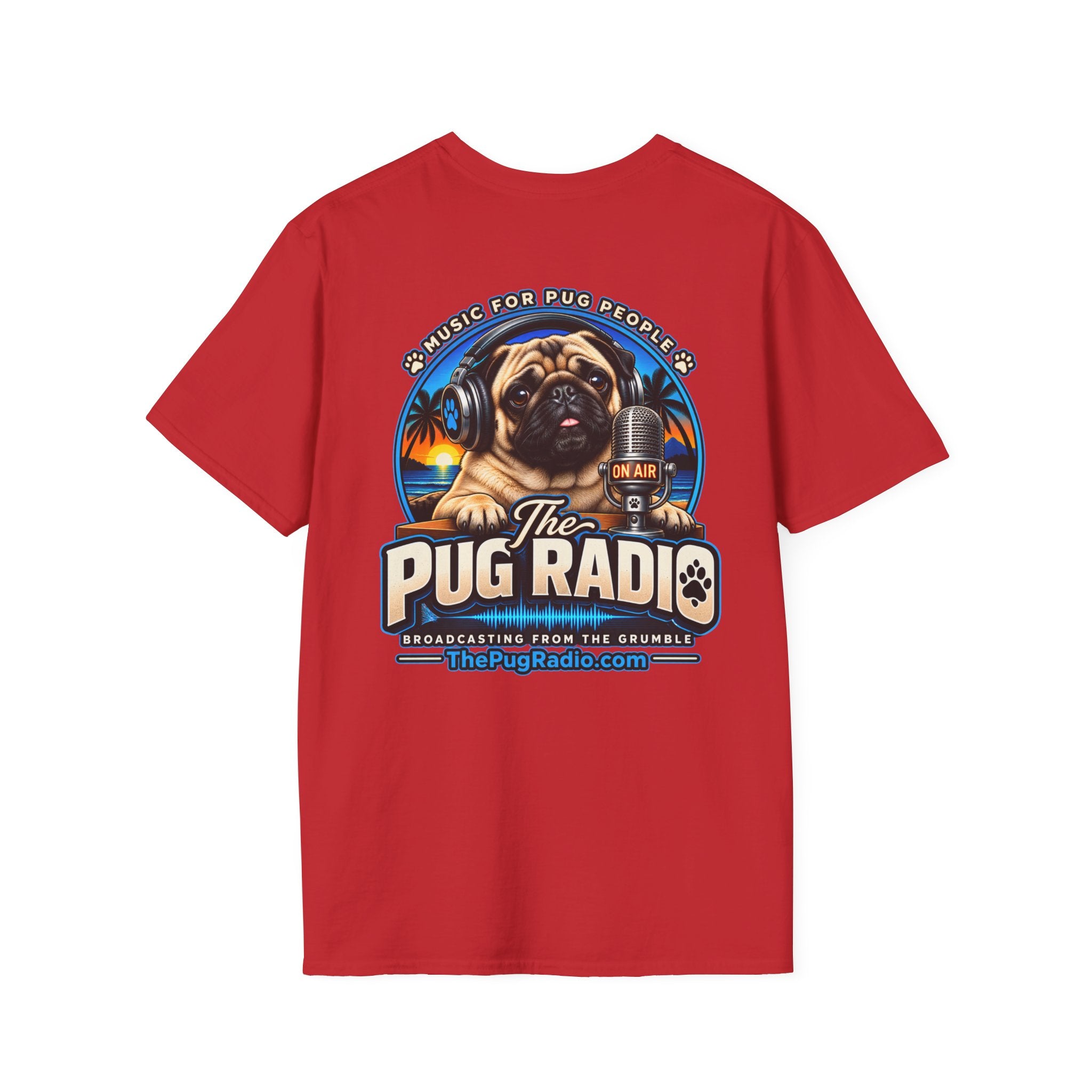 The Pug Radio — Music for Pug People Official T-Shirt