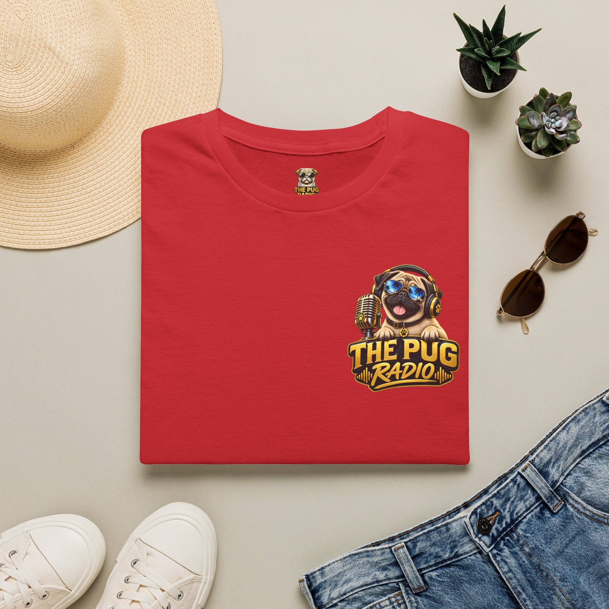 Cosmic Waddle | Astronaut Pug Space Adventure T-Shirt 🐾🚀