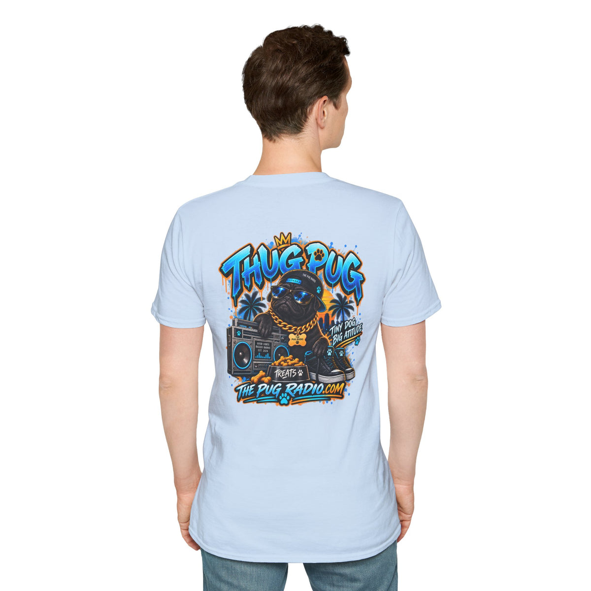 The Thug Pug T-Shirt — Tiny Dog, Big Attitude | The Pug Radio