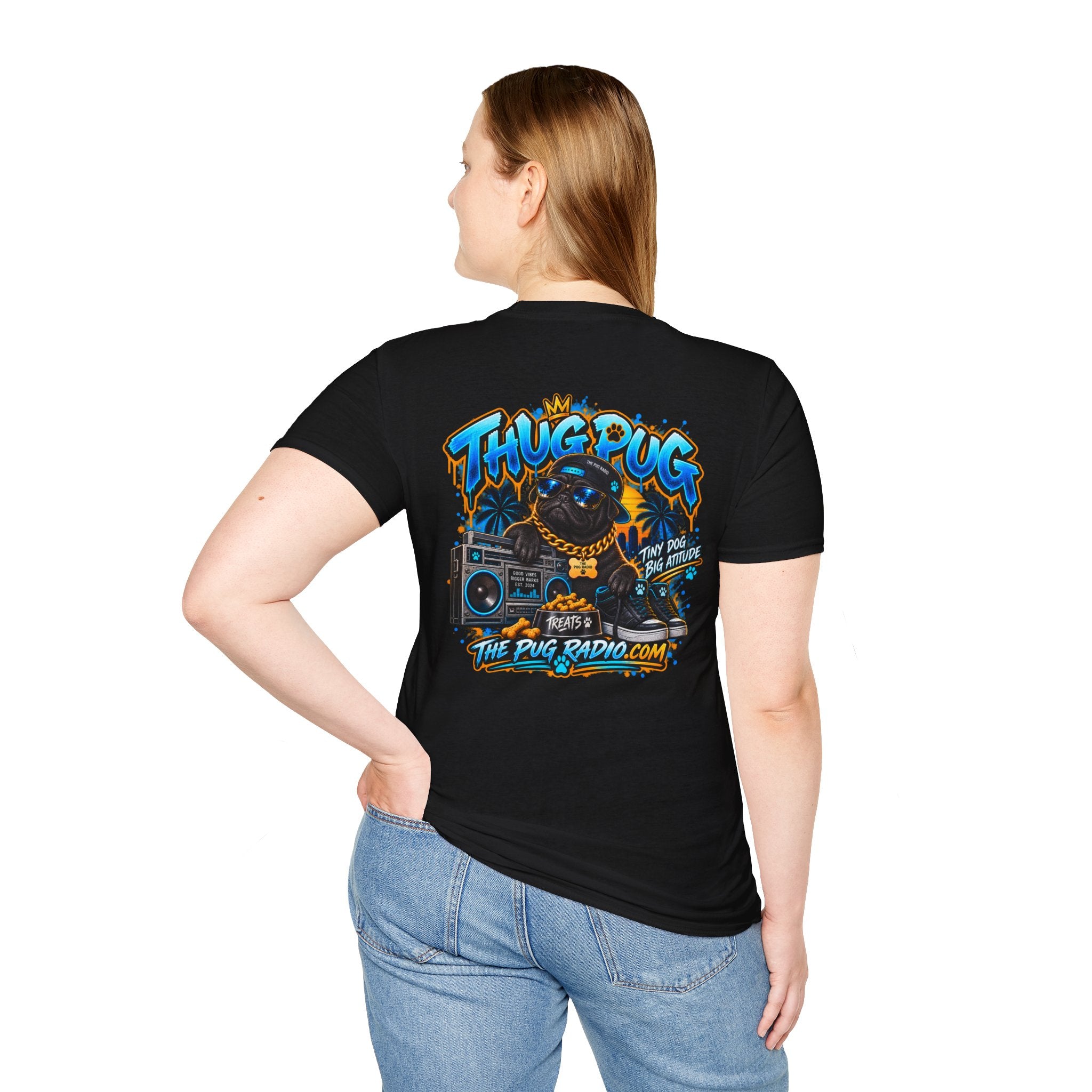 The Thug Pug T-Shirt — Tiny Dog, Big Attitude | The Pug Radio